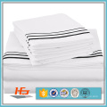 Embroidery Design Super King Size Bed Sheet For Star Hotel